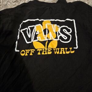 Vans Black Tee with Yellow Graphic